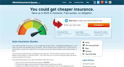 Desktop Screenshot of 4autoinsurancequote.com